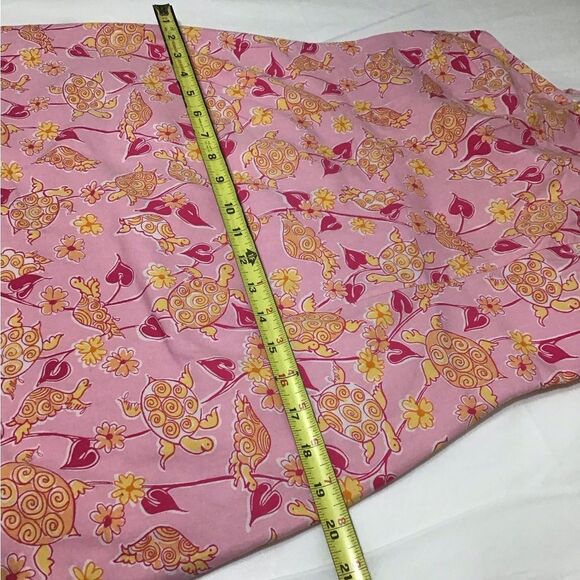 Lily Pulitzer Sunset Pink Turtle Soup Maxi Dress Spaghetti Straps Size 6 - Picture 11 of 15